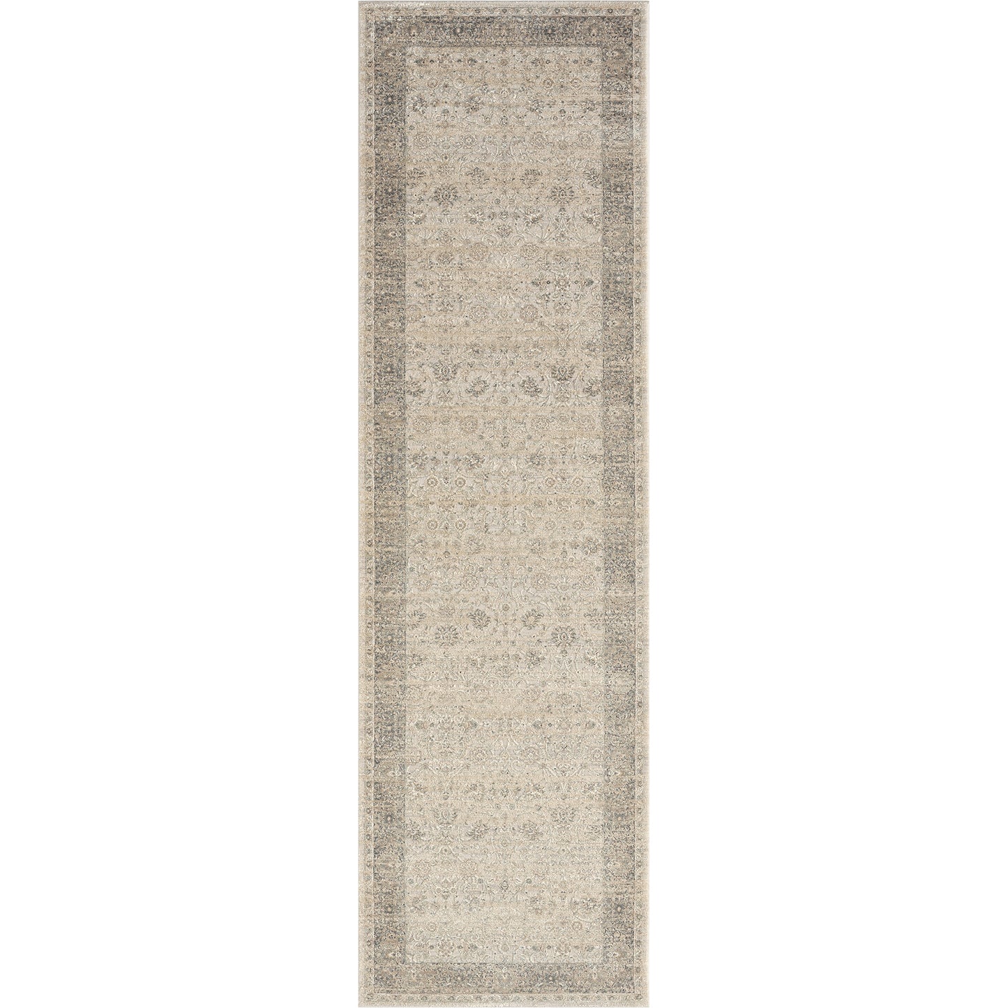 2' X 3' Beige Floral Area Rug