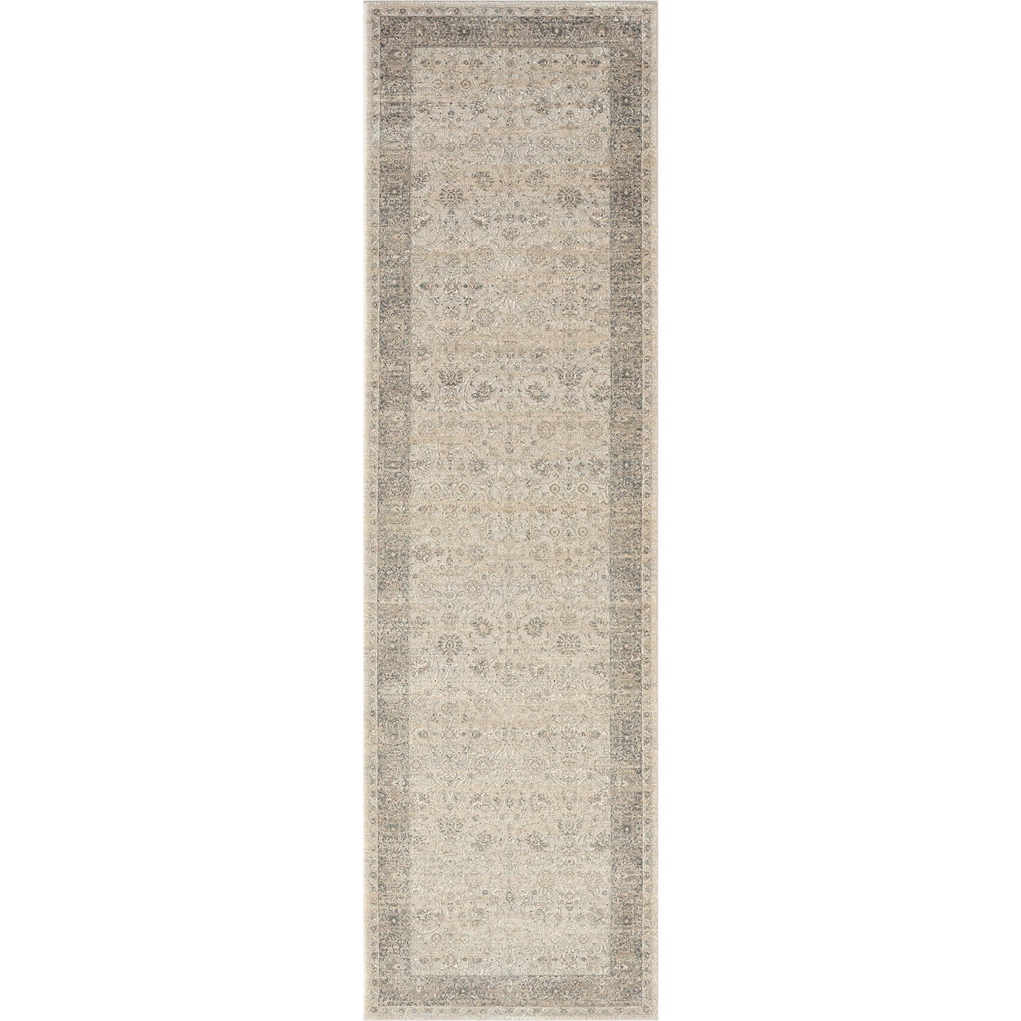 2' X 3' Beige Floral Area Rug