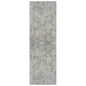 2' X 3' Blue and Ivory Abstract Area Rug