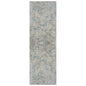 2' X 3' Blue and Ivory Abstract Area Rug