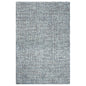 10' X 14' Blue and Ivory Wool Checkered Hand Hooked Area Rug