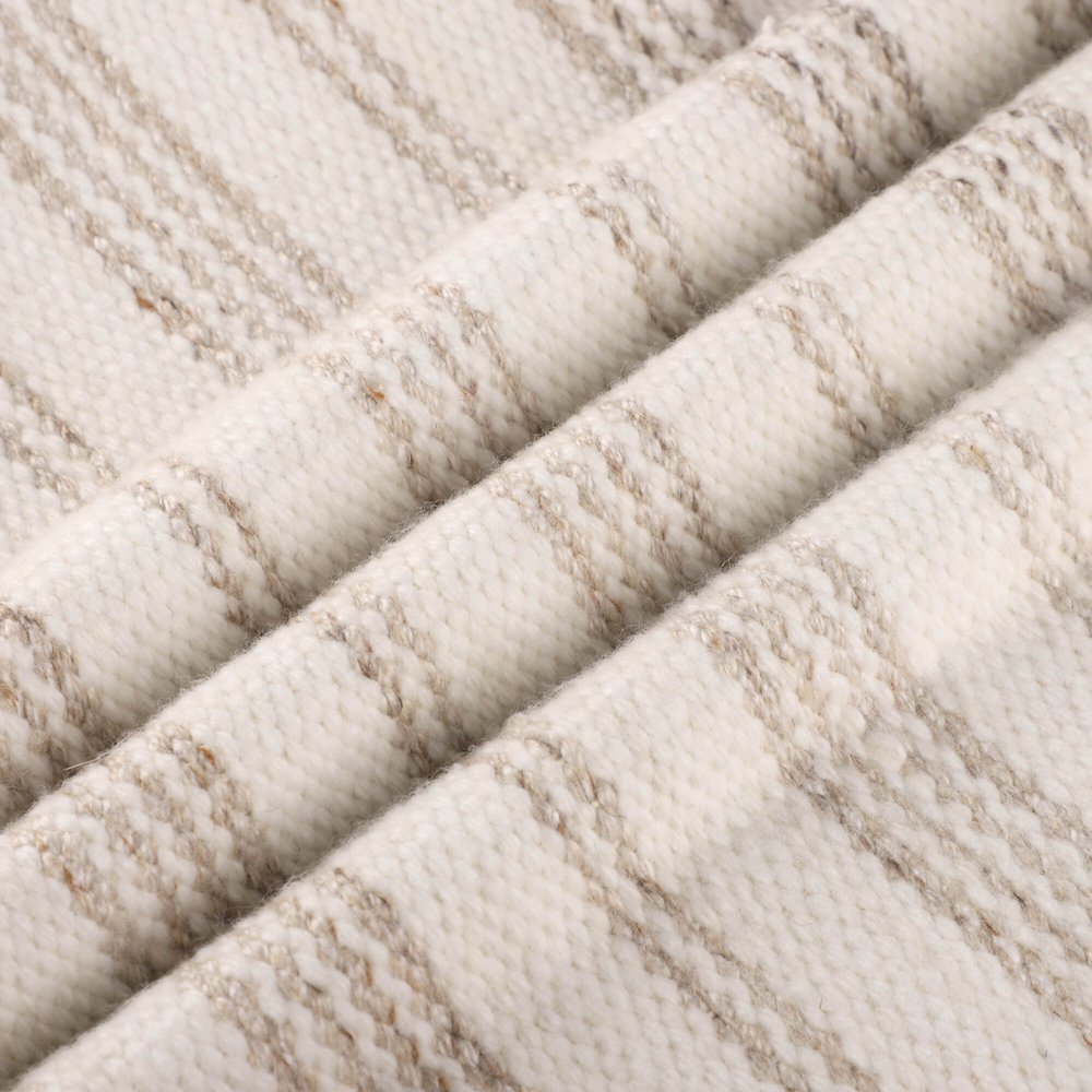 20" Blue and White Striped Throw Pillow