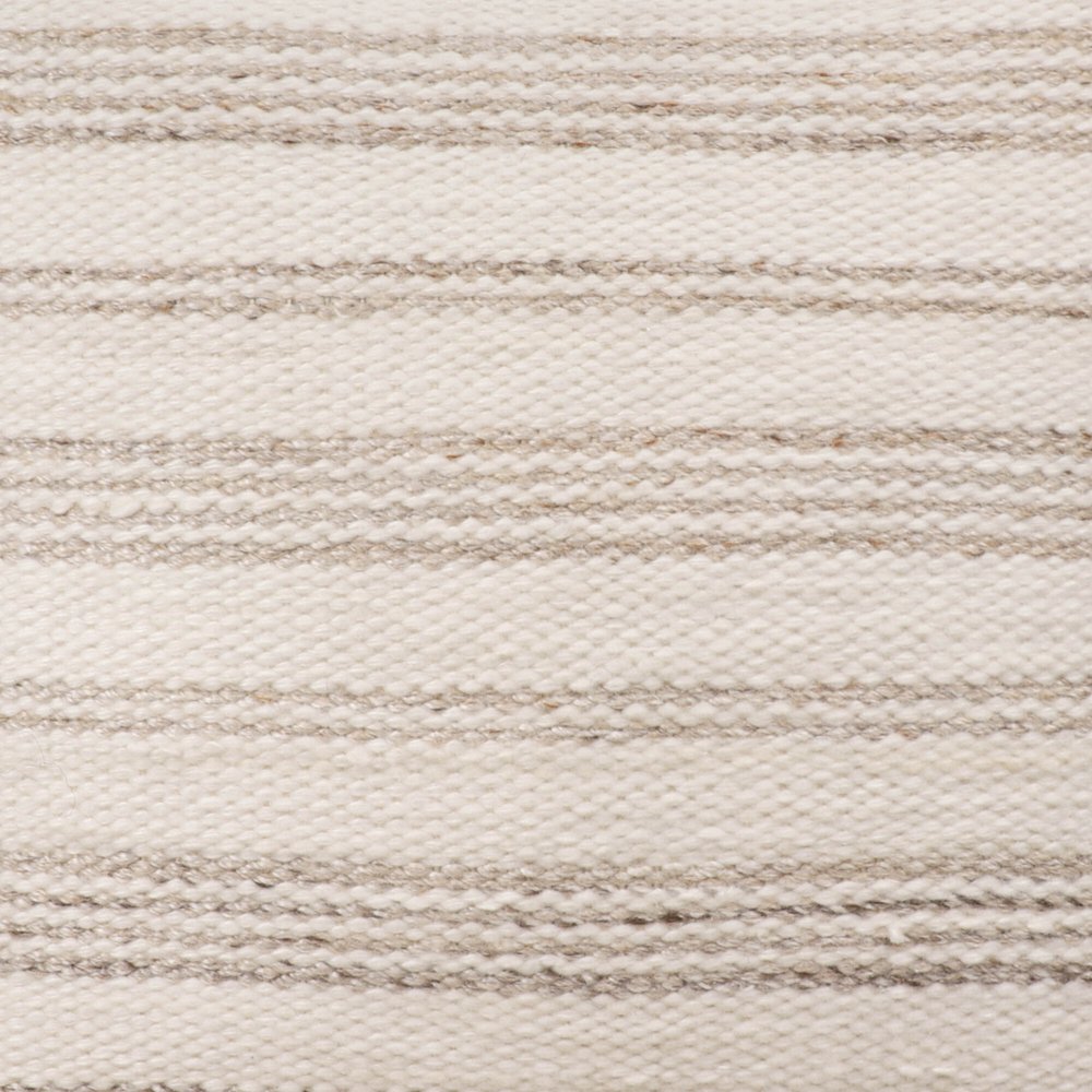 20" Blue and White Striped Throw Pillow