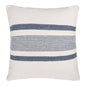 20" Blue and White Striped Throw Pillow