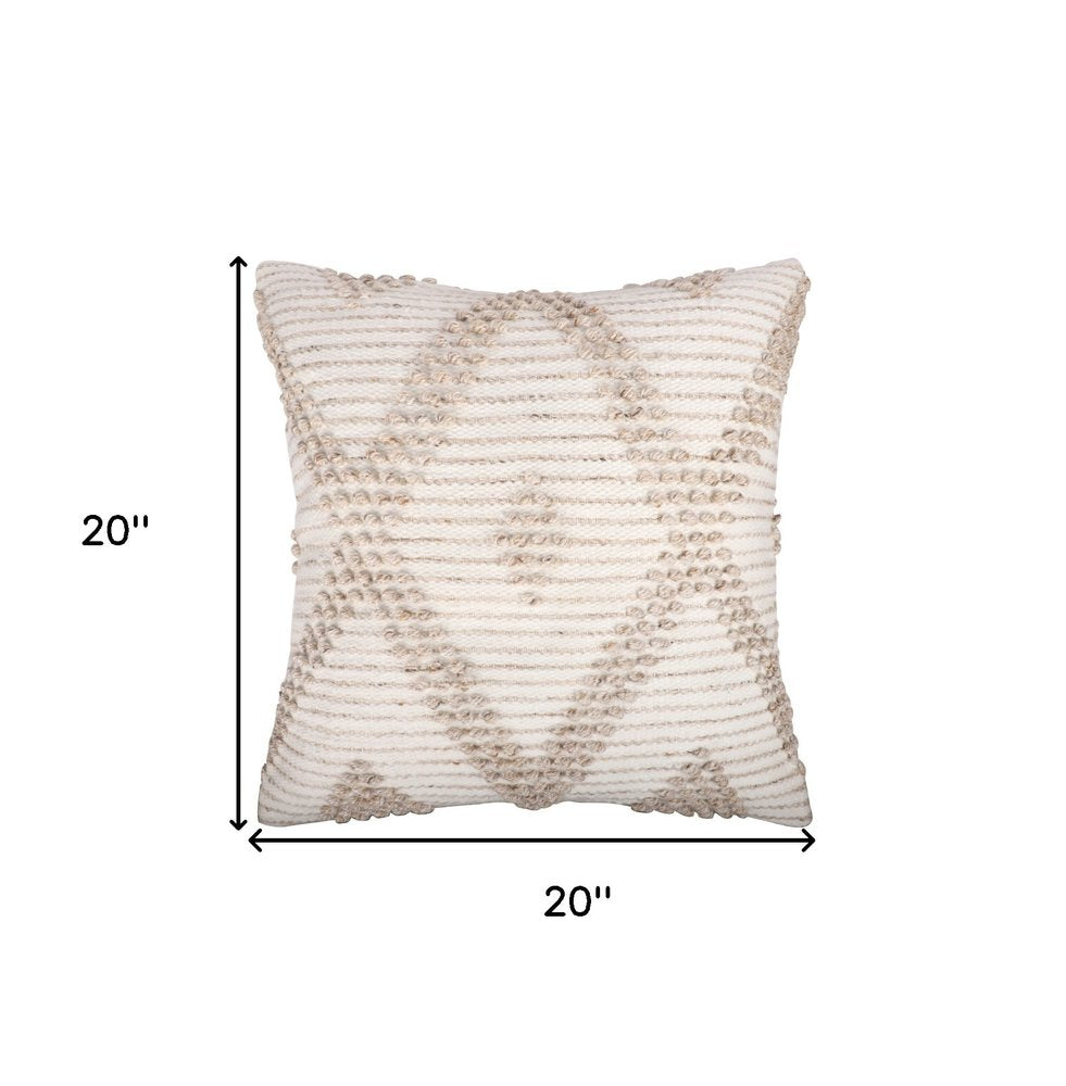 20" Blue Geometric Throw Pillow