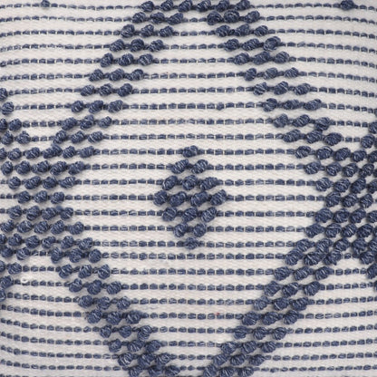 20" Blue Geometric Throw Pillow