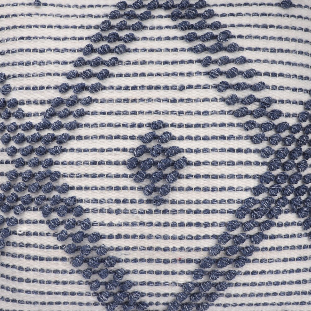 20" Blue Geometric Throw Pillow