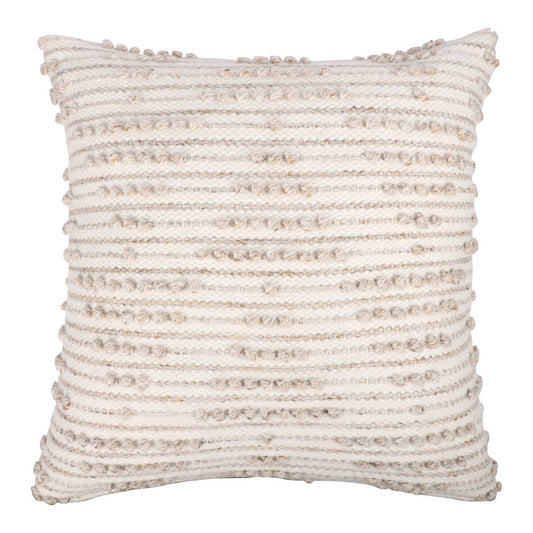 20" Navy and White Geometric Throw Pillow