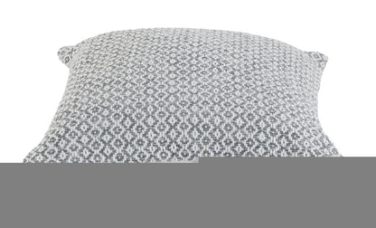 Set of Two Gray Chevron Cotton Throw Pillow