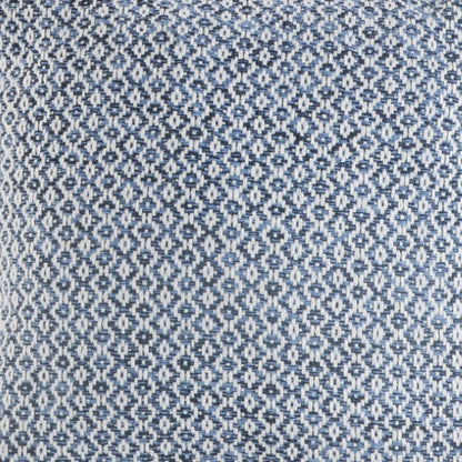 Set of Two Blue Chevron Cotton Throw Pillows