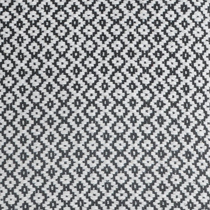 Set of Two Gray Chevron Cotton Throw Pillow