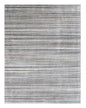 8' X 10' Gray Wool Blend Abstract Stripe Hand Loomed Area Rug