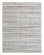 8' X 10' Beige and Gray Wool Blend Abstract Lines Hand Loomed Area Rug