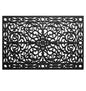 24" X 36" Black Rubber Scrollwork Outdoor Door Mat