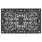 30" X 48" Black Rubber Scrollwork Outdoor Door Mat