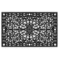 30" X 48" Black Rubber Scrollwork Outdoor Door Mat