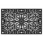 30" X 48" Black Rubber Scrollwork Outdoor Door Mat