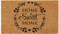 17" X 29" Natural and Black Coir Home Sweet Home Outdoor Door Mat