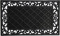 18" X 30" Black Rubber Geometric Outdoor Door Mat