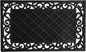 18" X 30" Black Rubber Geometric Outdoor Door Mat