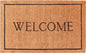 30" X 48" Natural and Black Coir Welcome Outdoor Door Mat
