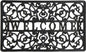18" X 30" Black Rubber Scrollwork Welcome Outdoor Door Mat