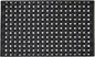 18" X 30" Black Rubber Weave Outdoor Door Mat