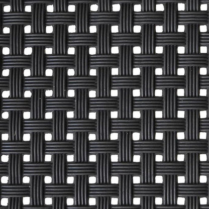 18" X 30" Black Rubber Weave Outdoor Door Mat