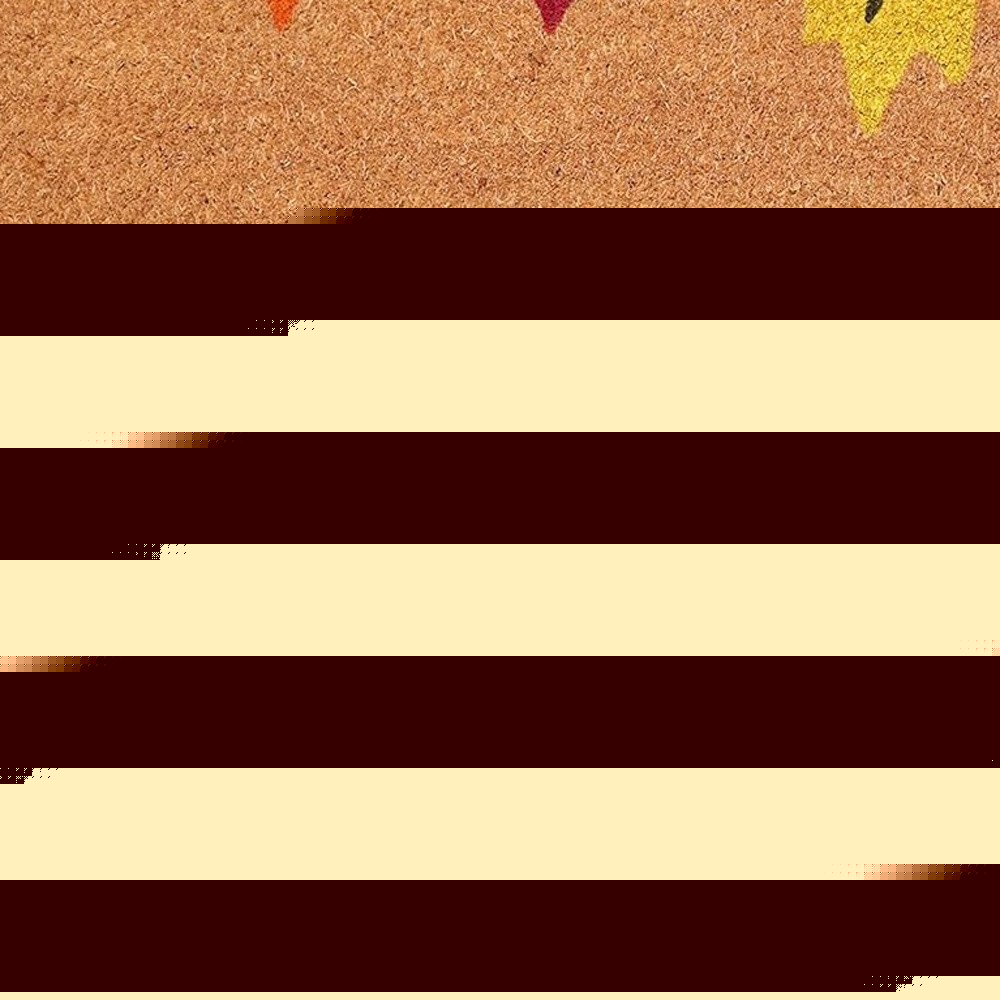 17" X 29" Natural Red and Yellow Coir Leaves Welcome Outdoor Fall Door Mat