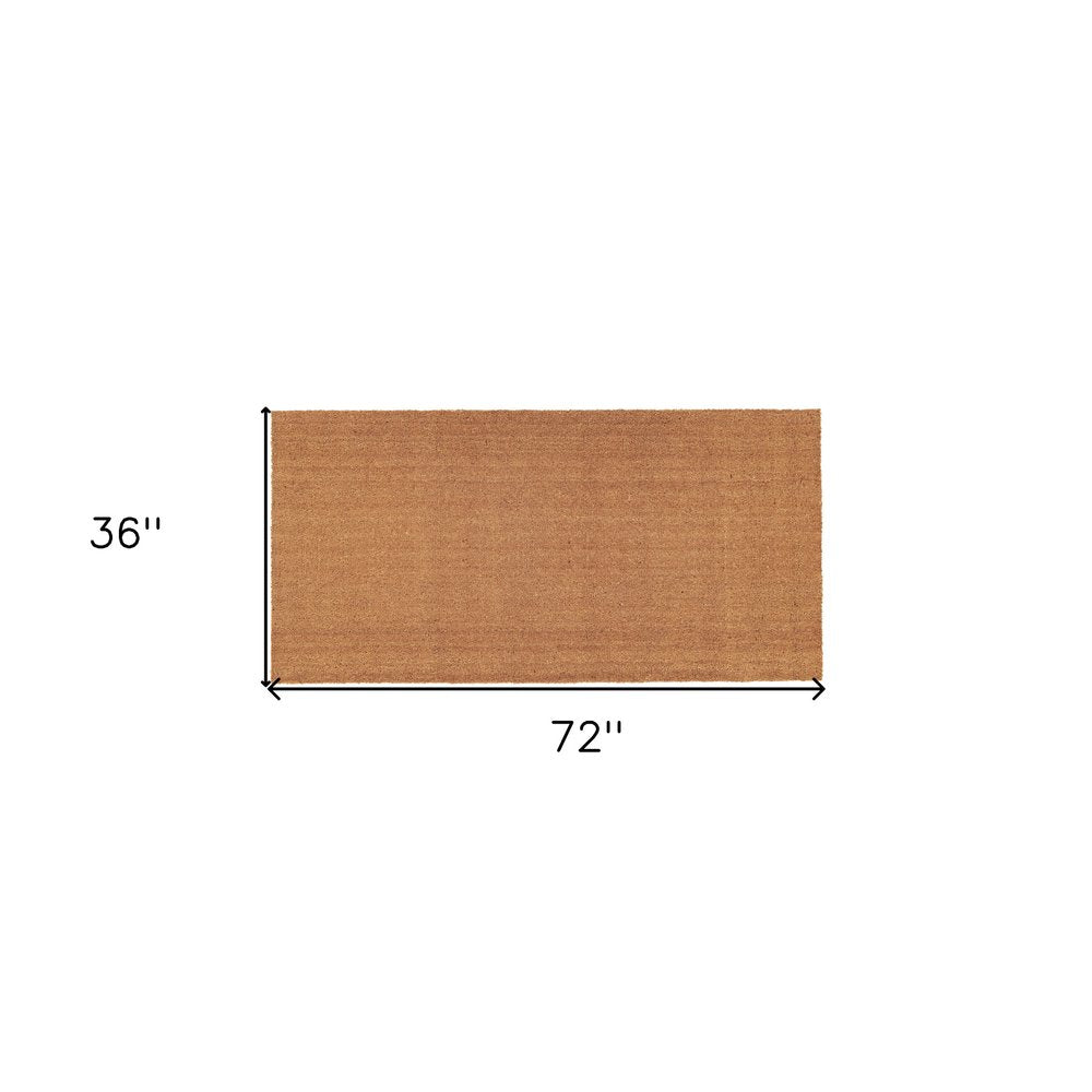 36" X 72" Natural Coir Outdoor Door Mat