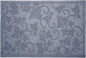 24" X 36" Light Gray Rubber Botanical Leaves Outdoor Door Mat