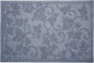 24" X 36" Light Gray Rubber Botanical Leaves Outdoor Door Mat