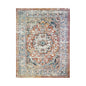 2' X 3' Rust Oriental Distressed Area Rug With Fringe