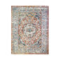 8' X 10' Rust Oriental Distressed Area Rug With Fringe