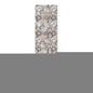 8' Rust Oriental Distressed Runner Rug With Fringe
