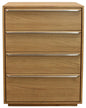 32" Natural Solid Wood Four Drawer Dresser