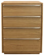 32" Natural Solid Wood Four Drawer Dresser
