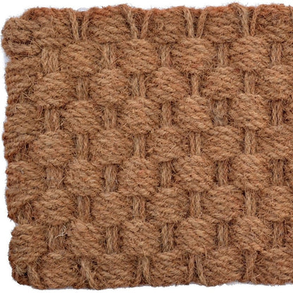 18" X 30" Brown Coir Weave Outdoor Door Mat