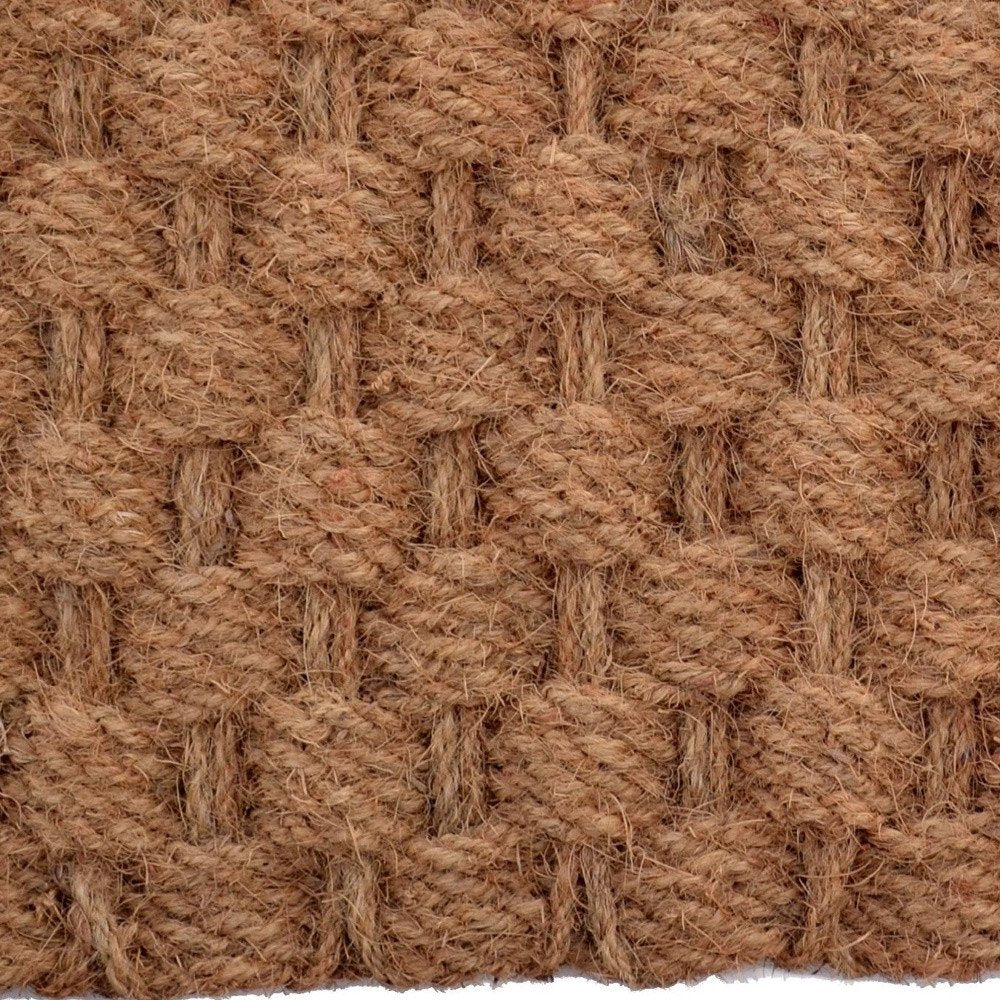 18" X 30" Brown Coir Weave Outdoor Door Mat