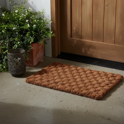 18" X 30" Brown Coir Weave Outdoor Door Mat