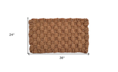 24" X 36" Brown Coir Weave Outdoor Door Mat