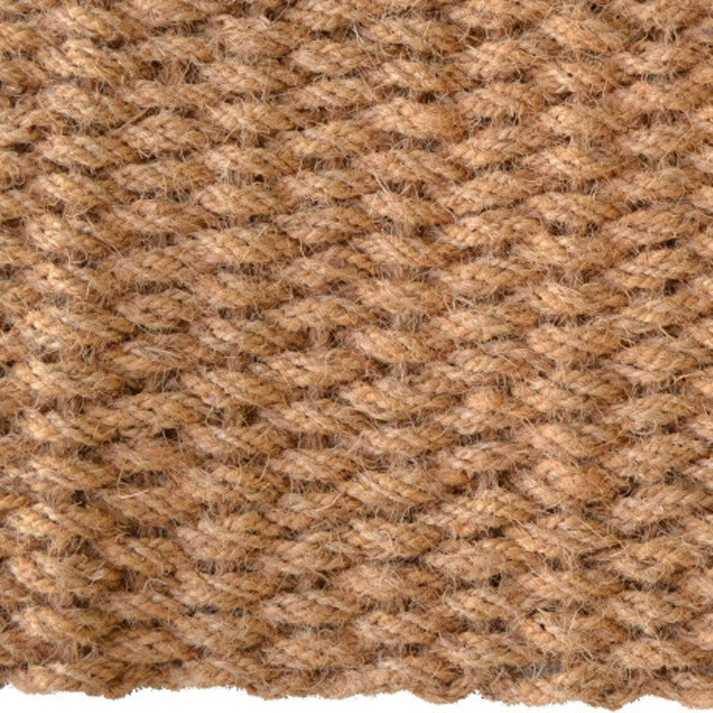 18" X 30" Brown Coir Weave Outdoor Door Mat