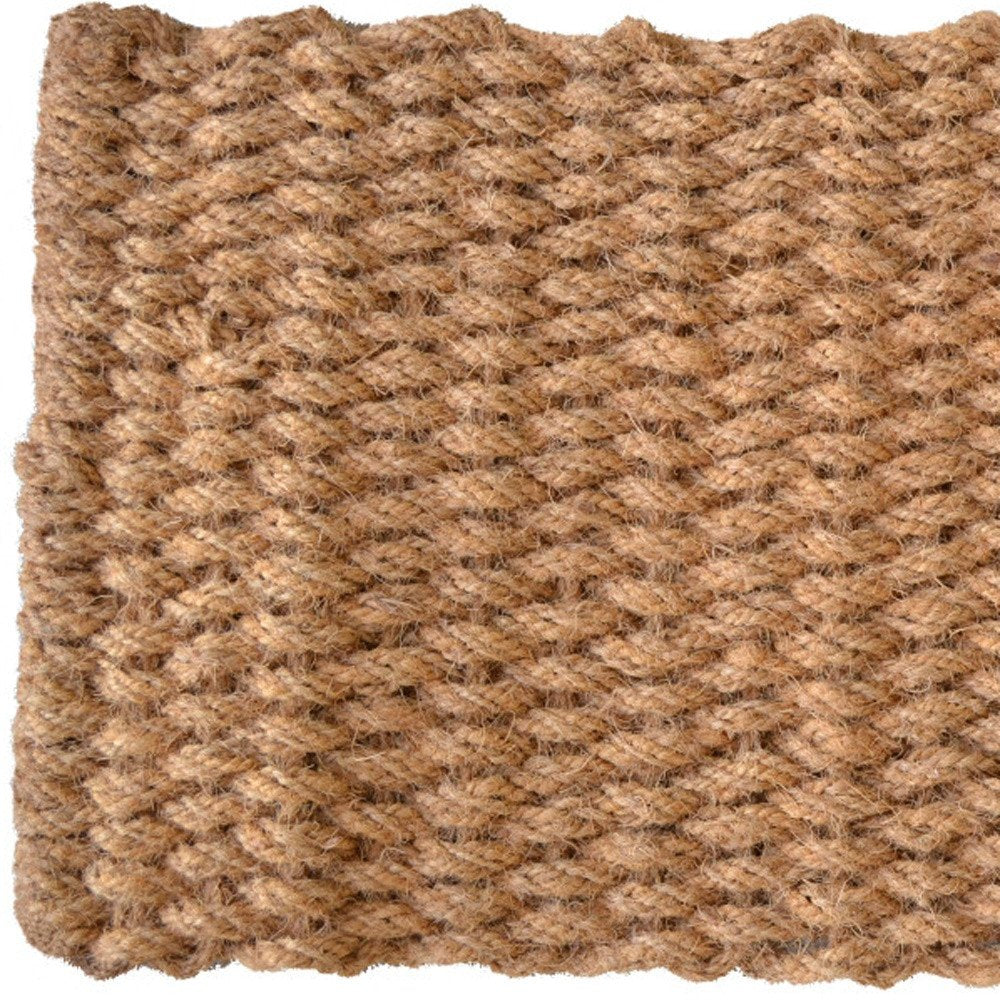18" X 30" Brown Coir Weave Outdoor Door Mat