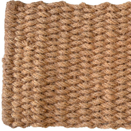 18" X 30" Brown Coir Weave Outdoor Door Mat