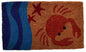 18" X 30" Blue and Red Coir Crab Outdoor Door Mat