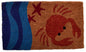 18" X 30" Blue and Red Coir Crab Outdoor Door Mat