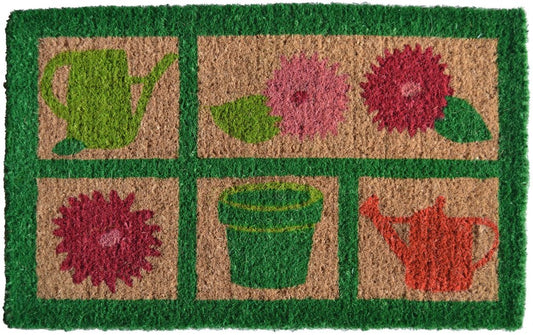 18" X 30" Brown Coir Garden Tools Outdoor Spring Door Mat