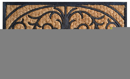 18" X 30" Brown and Black Rubber Pineapple Outdoor Door Mat