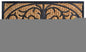 18" X 30" Brown and Black Rubber Pineapple Outdoor Door Mat
