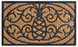 18" X 30" Brown and Black Rubber Pineapple Outdoor Door Mat